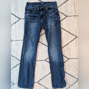 GAP Kids Size 10 Boys Jeans Medium Wash Skinny Straight Fit Adjustable Waist